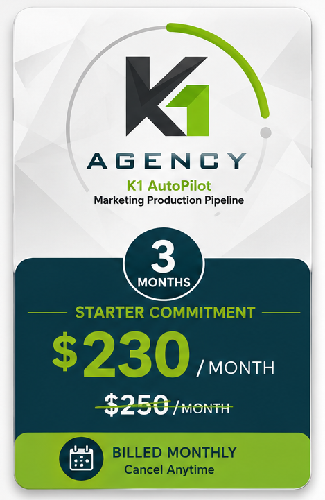 K1 AutoPilot 3-month plan card graphic