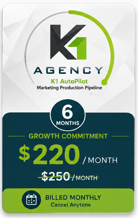 K1 AutoPilot 6-month plan card graphic