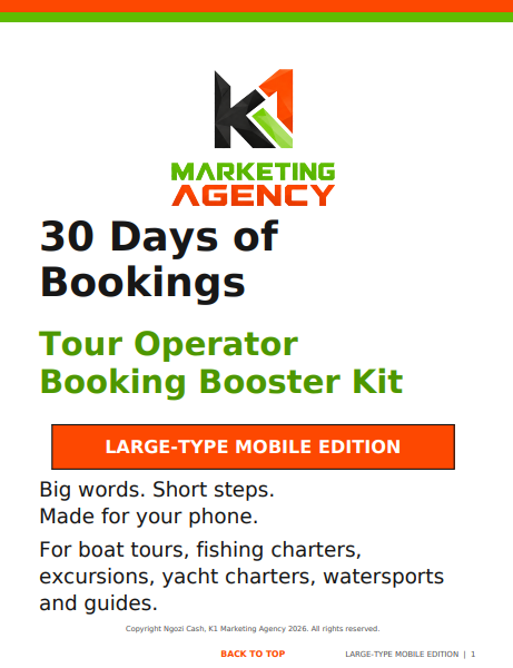 30 Days of Bookings: The Tour Operator Booking Booster Kit