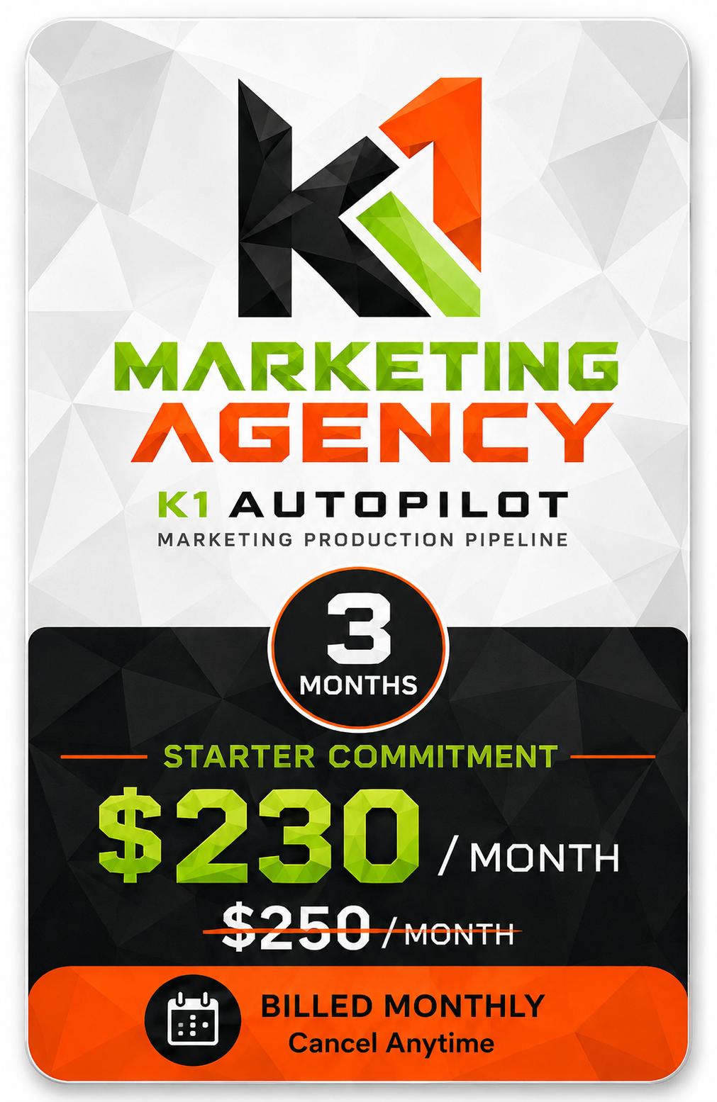 K1 AutoPilot - 3-Month Starter Commitment