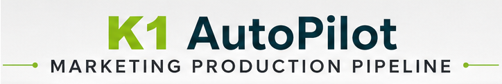 K1 Agency marketing graphic illustrating workflow automation